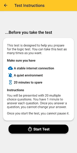 Logic Test Prep Screenshot 0