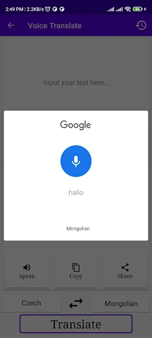 Czech To Mongolian Translator Screenshot 3