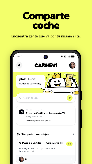 CarHey: Comparte coche y viaja Screenshot 0
