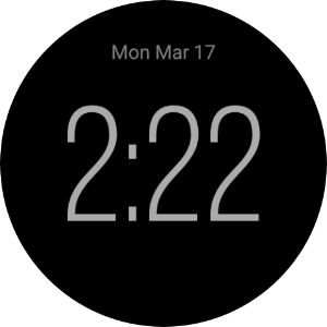 Minimal Digital Watch Face Screenshot 2