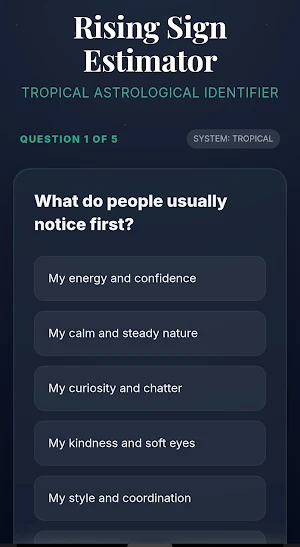 Rising Sign Identifier Screenshot 2