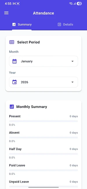 Lifecare Pharma HRMS Screenshot 3