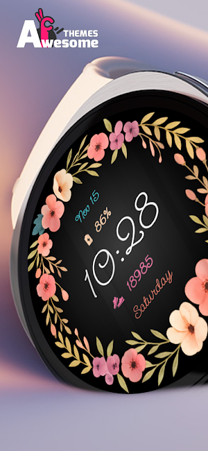 Petaline - Digital Watch Face Screenshot 2
