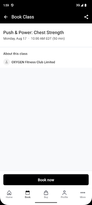 OXYGEN Fitness Club Screenshot 2