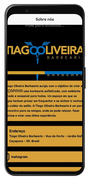 Tiago Oliveira Barbearia Screenshot 1
