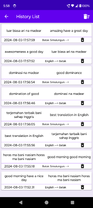 English Batak Simalungun Trans Screenshot 1