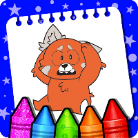 Turning Red Coloring book Game
