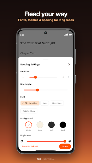 ArchFic: AO3 Unofficial Reader Screenshot 2