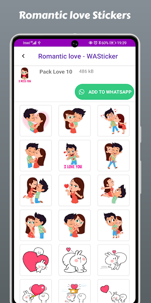 Romantic love - WASticker Screenshot 3
