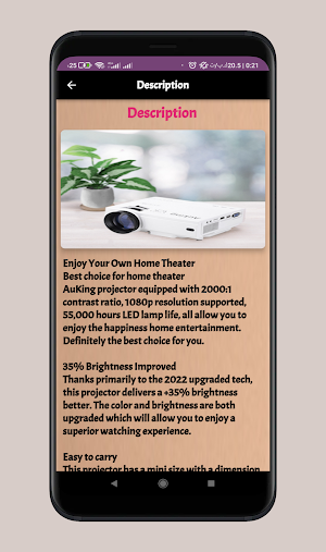 Full HD Projector Guide Screenshot 1