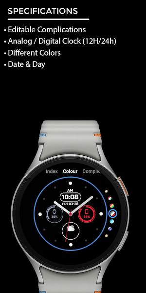 Night ver 74 - watch face Screenshot 3