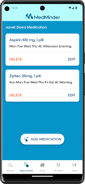 MedMinder Screenshot 1