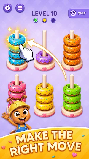 Donuts Color Jam: Sort Puzzle Screenshot 1