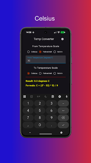 Temperature Converter Screenshot 0