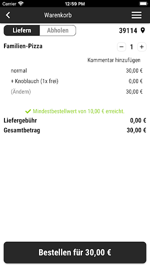 Solo-food Screenshot 1