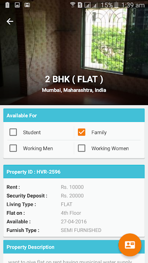 Rooms on Rent at Livingadda Screenshot 2