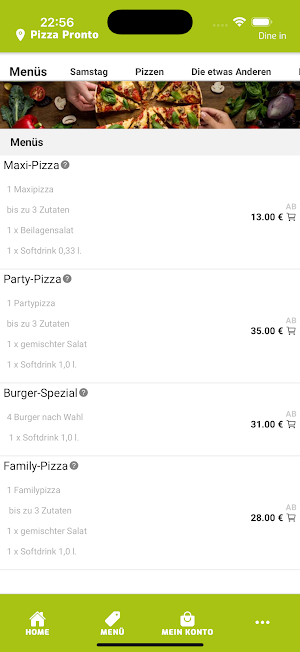 Pizza Pronto Online Screenshot 2