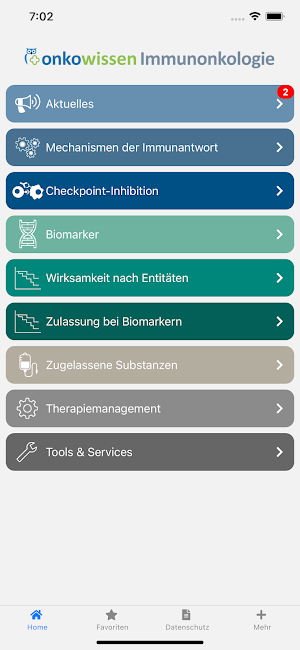 Immunonkologie onkowissen Screenshot 0