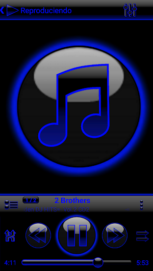 SKIN PLAYERPRO GLOW BLUE Screenshot 0