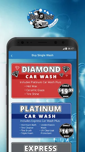 SudsNSoda Car Wash Screenshot 2