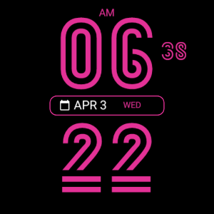 Stylish Line Watch Face Screenshot 3