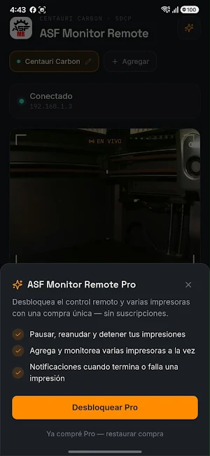 ASF Monitor Remote Screenshot 0