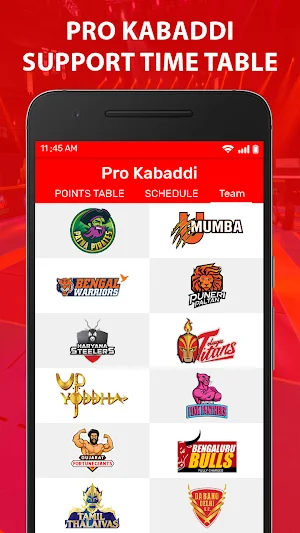 Pro Live Kabaddi Score Match Screenshot 3