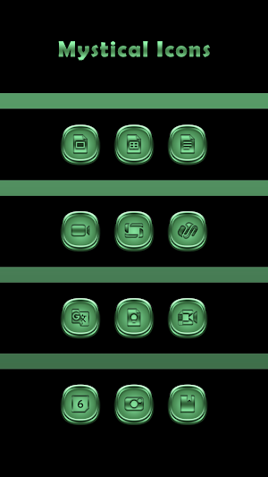 Mystical Green Icons Screenshot 1