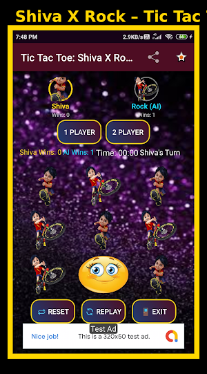 Tic Tac Toe: Shiva X Rock Screenshot 2