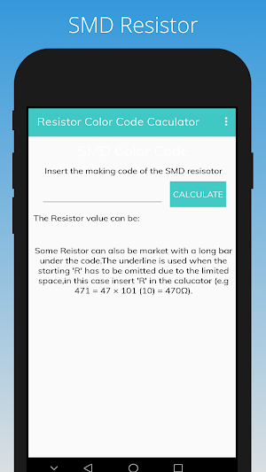 Resistor Color Code Calculator Screenshot 1