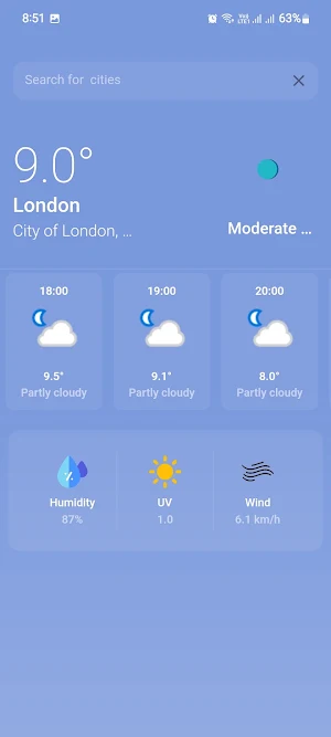 Weather Day Screenshot 1