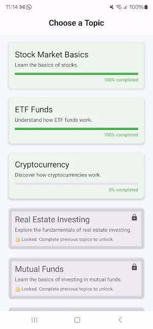 TradePal – Learn Investing Screenshot 1
