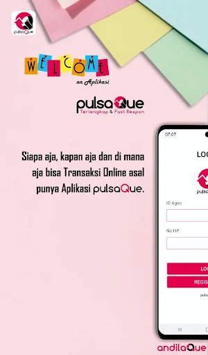 pulsaQue -ANDILA: App Pulsa Screenshot 0