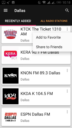 Dallas Radio Stations - Texas, USA Screenshot 0