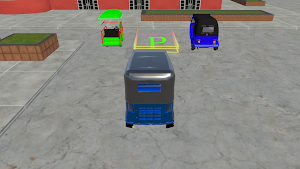Rickshaw parking game 3d Screenshot 0