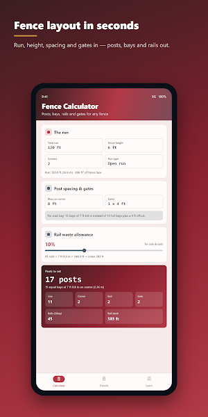 Fence Calculator Screenshot 0