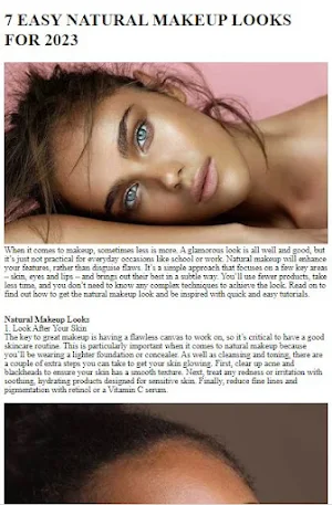 Easy Natural Makeup Tutorials Screenshot 1