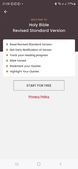 RSV Bible App - Offline Bible Screenshot 0