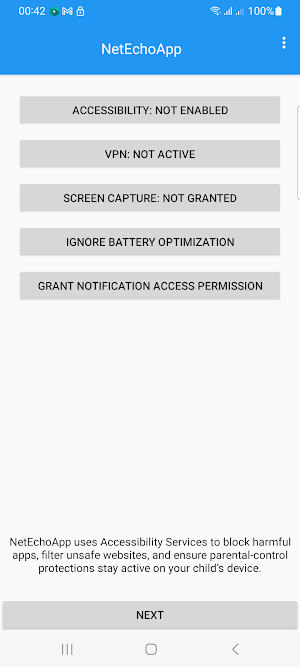 Parental Control NetEchoAPP Screenshot 0