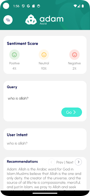 Adam AI Assistant Screenshot 0