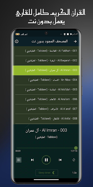 القران مجود الطبلاوى بدون نت Screenshot 1