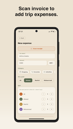Toge: Split Trip Expenses Screenshot 0