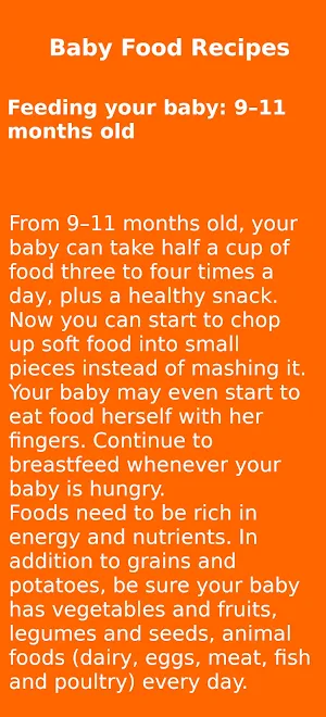 Baby Food Recipes Screenshot 3