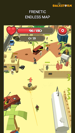 Backstorm Rambo Endless Runner Screenshot 2