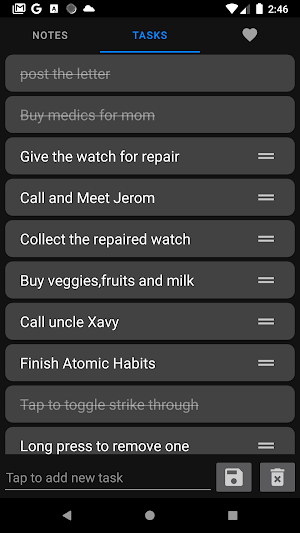 Basic Notes & Tasks Screenshot 2