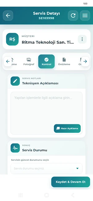 RitmaFlex Service Screenshot 3