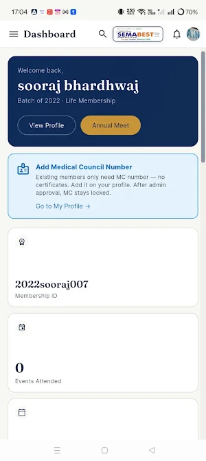KMC Alumni Connect Screenshot 2