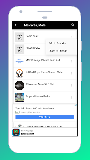 Radio Maldives: Station app Online + Radio FM free Screenshot 2