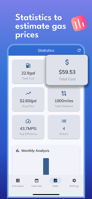 Fuel Cost Calculator Screenshot 2