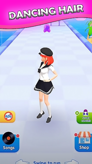 Hair Dance - Music Race 3D Screenshot 0